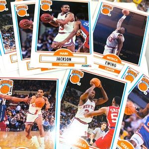 NBA 1990 Fleer Vintage New York Knicks basketball sports cards mystery pack